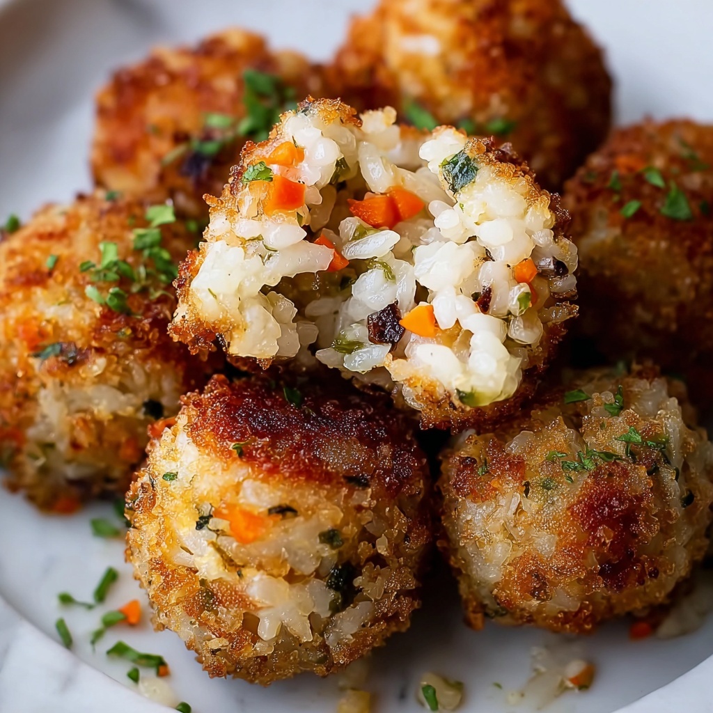 Creamy Mushroom and Gruyère Arancini with Marinara Dipping Sauce Recipe - Recipe Image