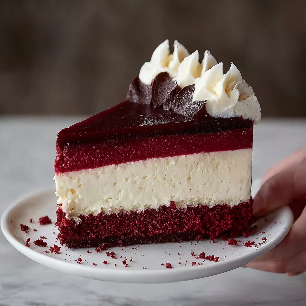 Homemade Red Velvet Cheesecake Recipe - Recipe Image