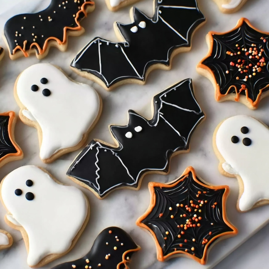 Halloween Royal Icing Cookies Recipe - Recipe Image