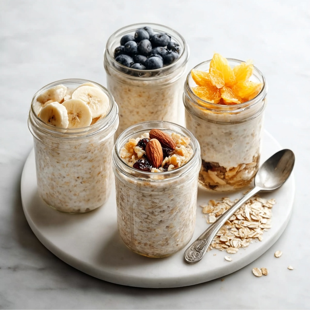 Creamy Overnight Blueberry Banana Oats Recipe - Recipe Image