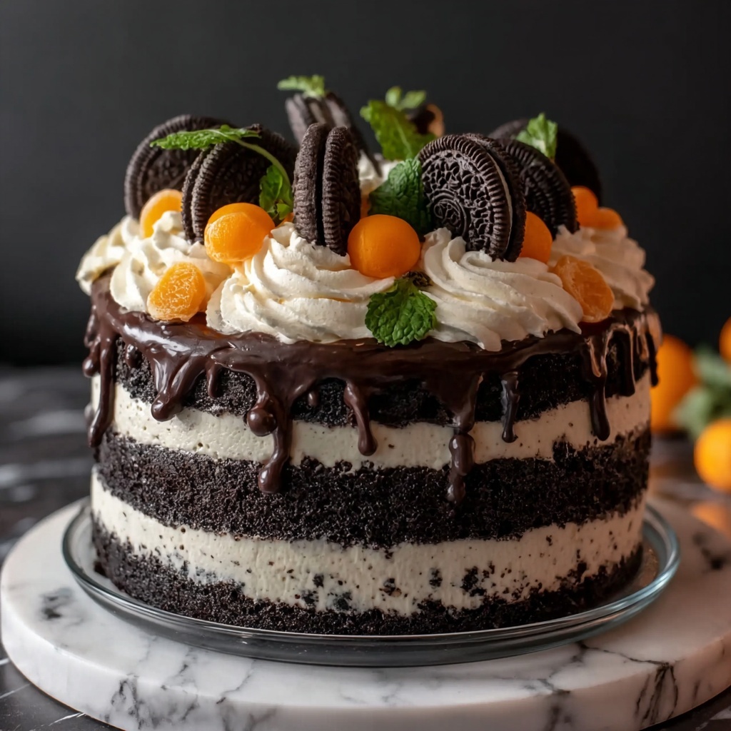 Halloween Oreo Dirt Cake Recipe - Recipe Image
