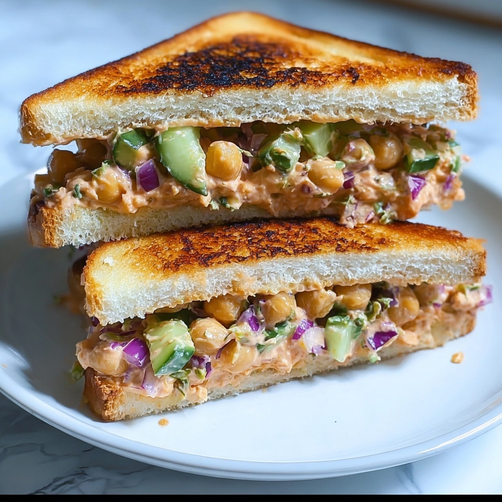 Irresistible Chickpea Salad Melts: The Ultimate Sandwich Recipe - Recipe Image