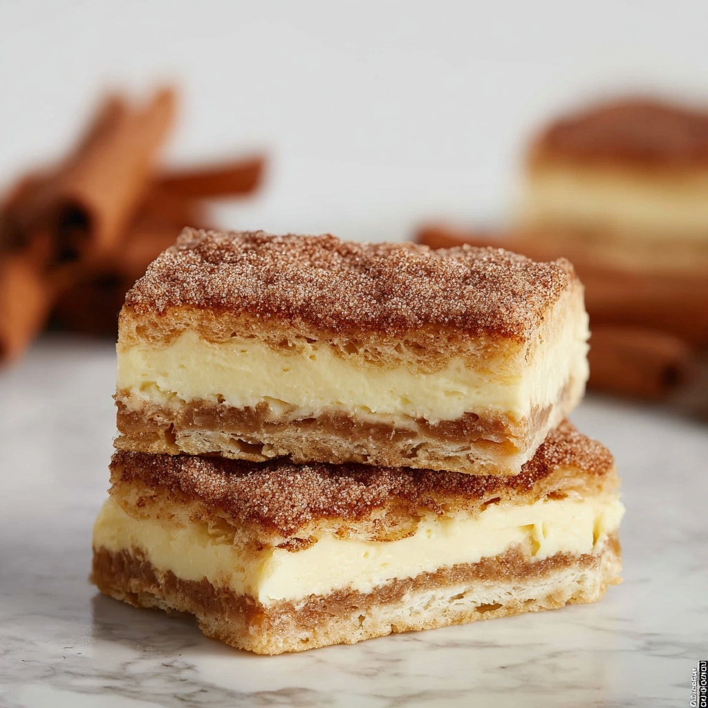 Churro Cheesecake Bars Recipe - Recipe Image