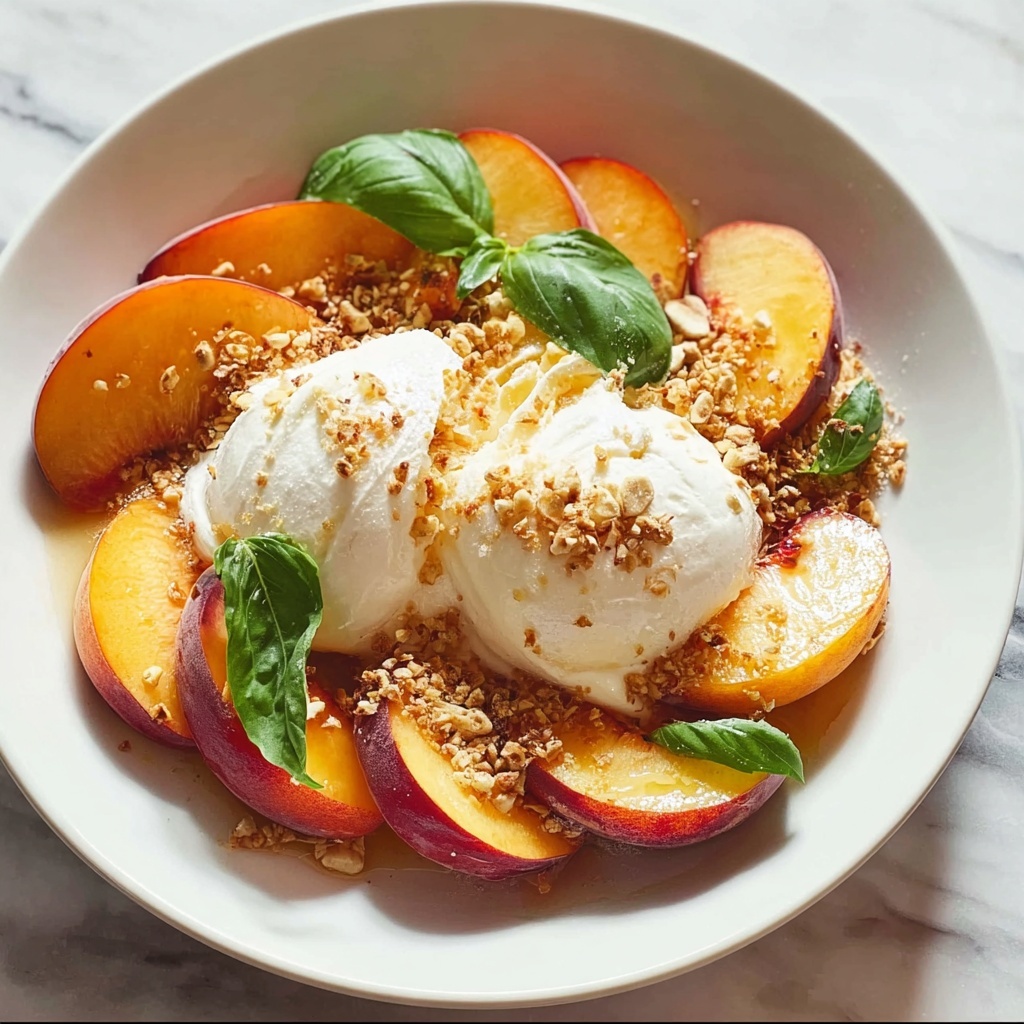 Peach and Burrata Caprese Salad Delight Recipe - Recipe Image