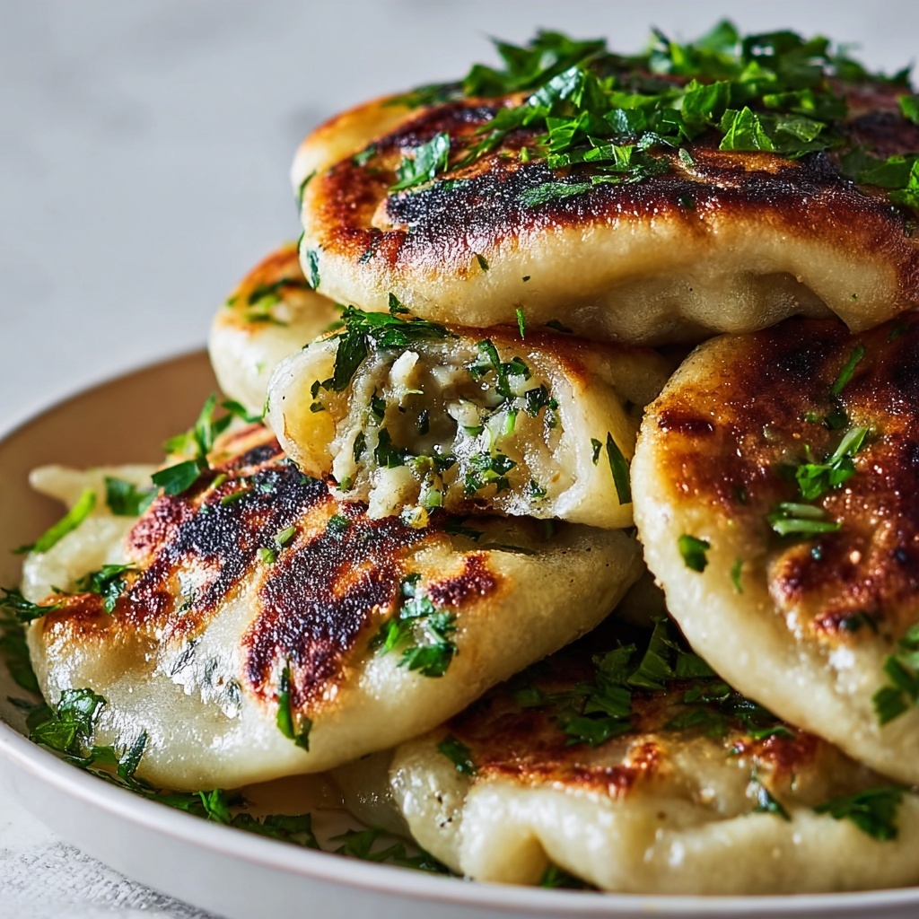 Speedy Dumpling Stuffed Flatbreads Recipe - Recipe Image