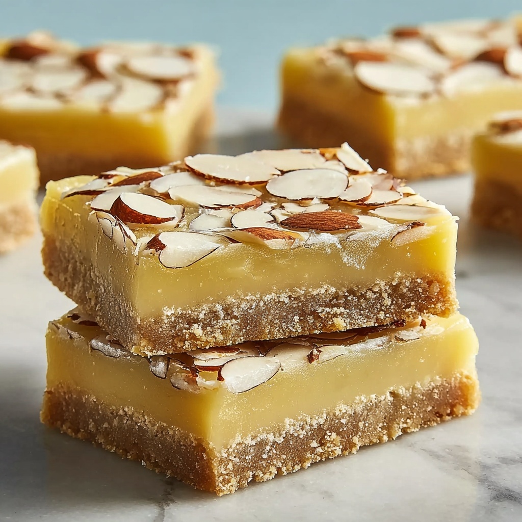 Almond Bars with White Chocolate Drizzle Recipe - Recipe Image