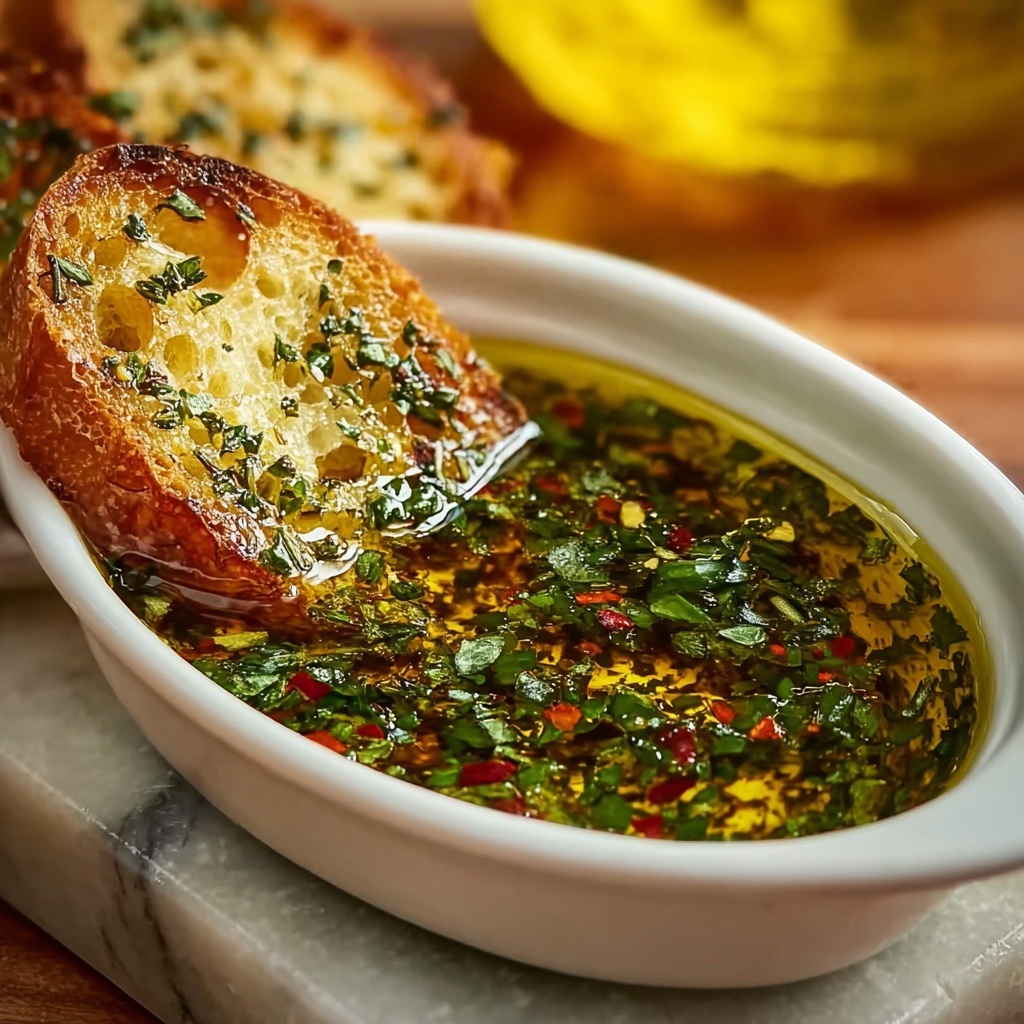 Olive Oil Herb Dip with Parmesan and Balsamic Recipe - Recipe Image