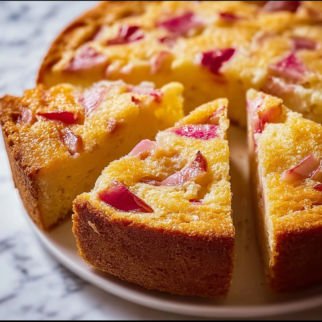 Norwegian Rhubarb Cake Recipe - Recipe Image