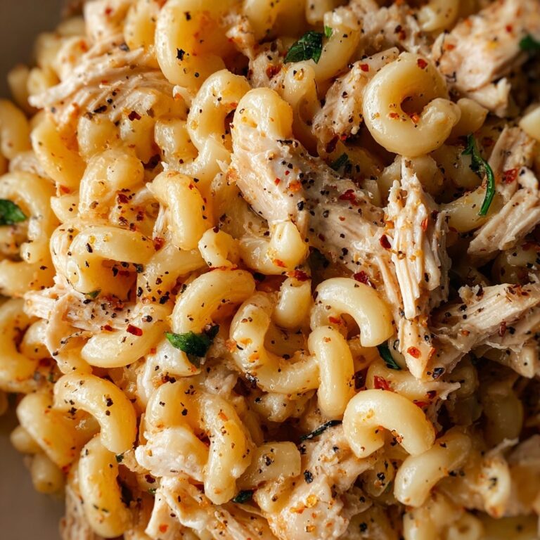 Healthy Macaroni with Chicken and Creamy Parmesan Sauce Recipe