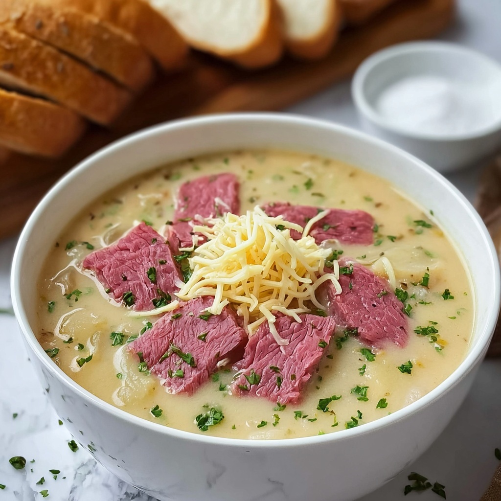 Easy Creamy Reuben Soup Recipe - Recipe Image