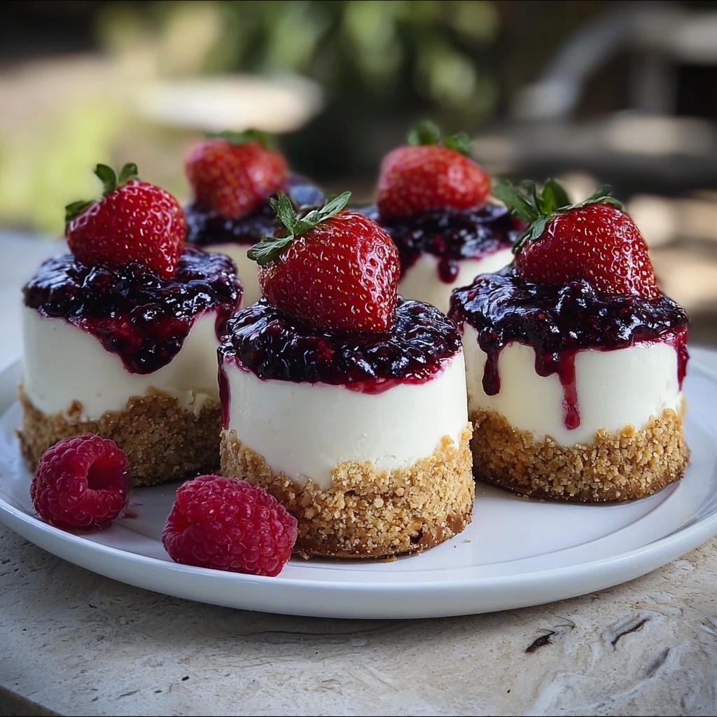 Cookie Butter Cheesecake Stuffed Berries Recipe - Recipe Image