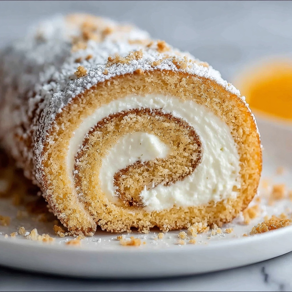Pumpkin Roll with Cream Cheese Filling Recipe - Recipe Image
