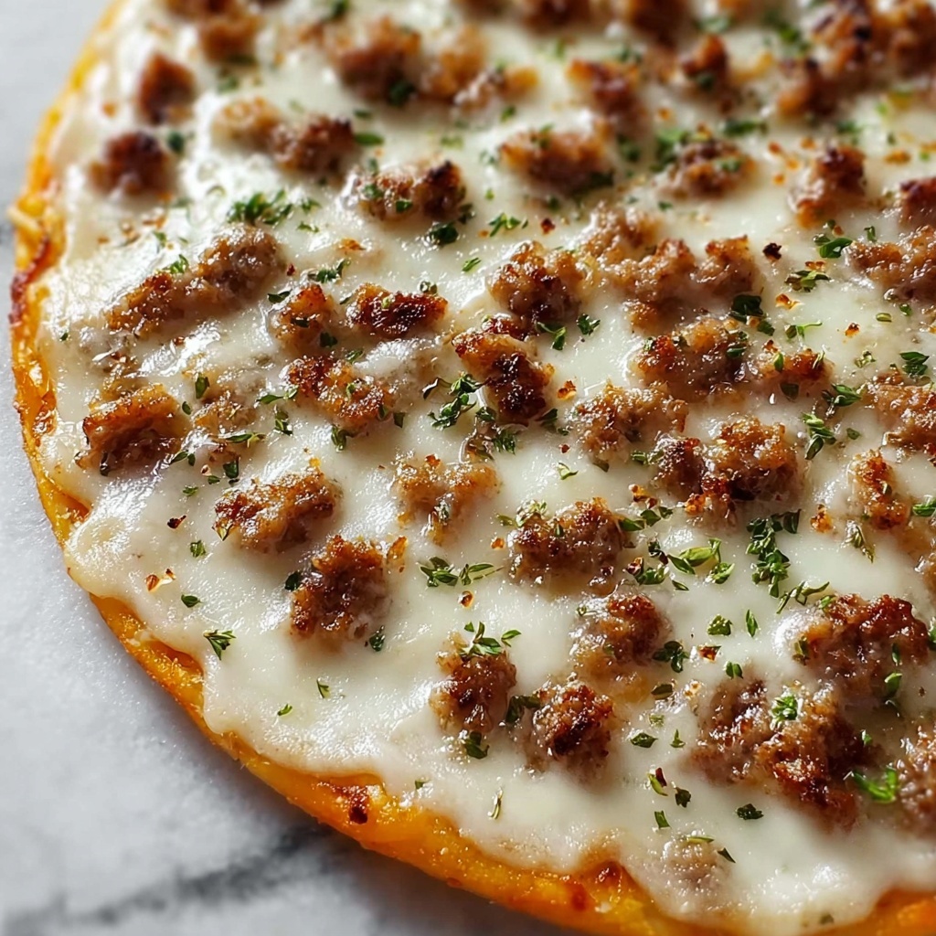 Sausage Gravy Breakfast Pizza Recipe - Recipe Image