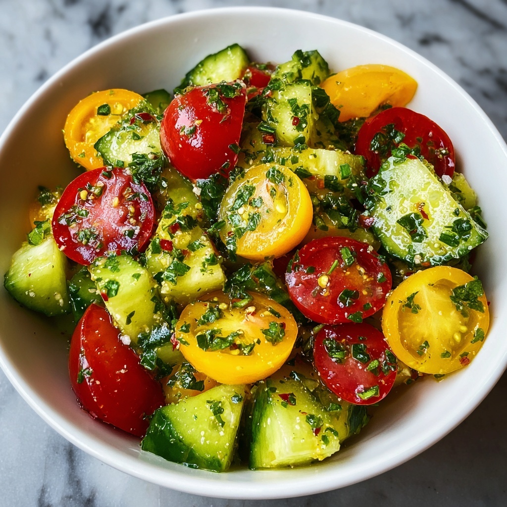 Cucumbers Tomatoes Avocado Salad Recipe - Recipe Image