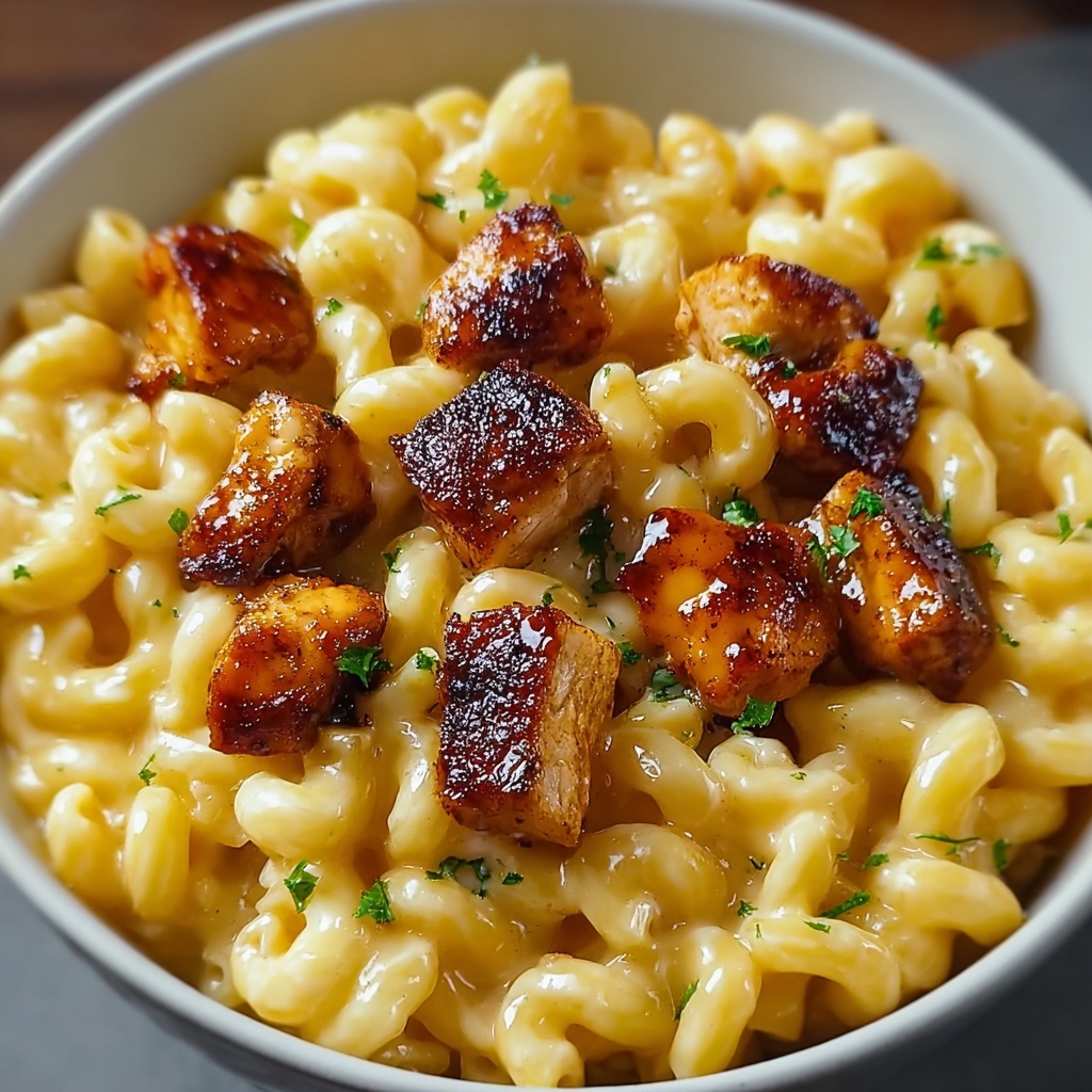 Honey Pepper Chicken Mac and Cheese Recipe - Recipe Image