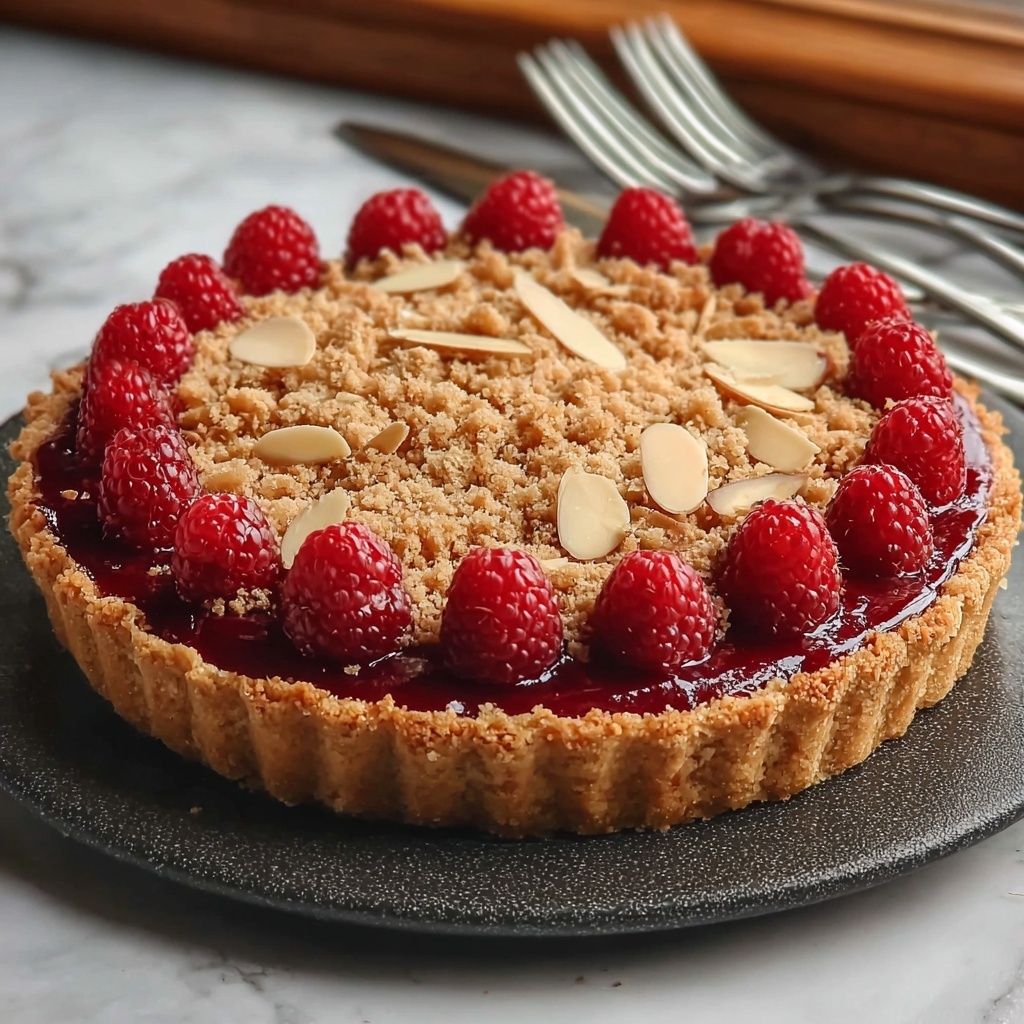 Raspberry Almond Streusel Tart Recipe - Recipe Image