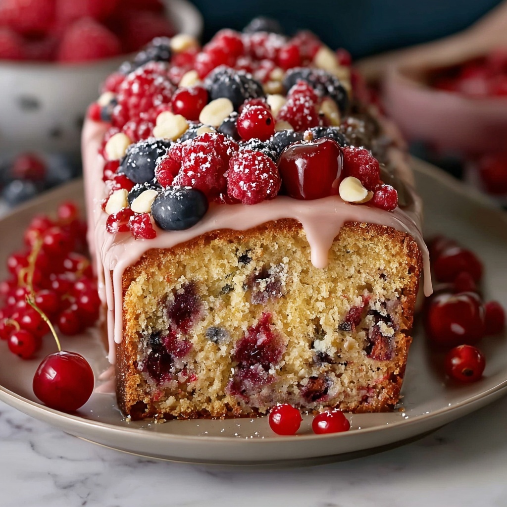 Bakewell Loaf Cake Recipe - Recipe Image