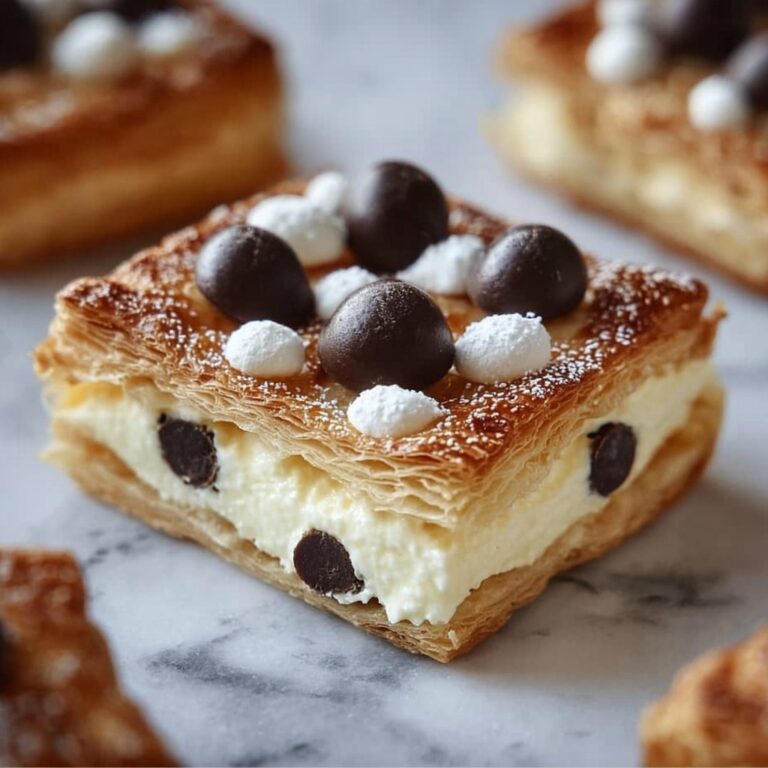 Ricotta Chocolate Chip Pastry Squares Recipe