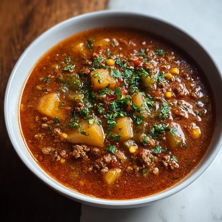 Ground Beef Enchilada Soup Recipe