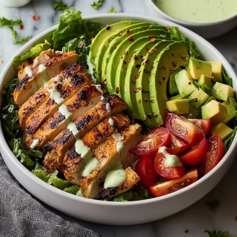 Grilled Chicken & Avocado Salad Bowl Recipe