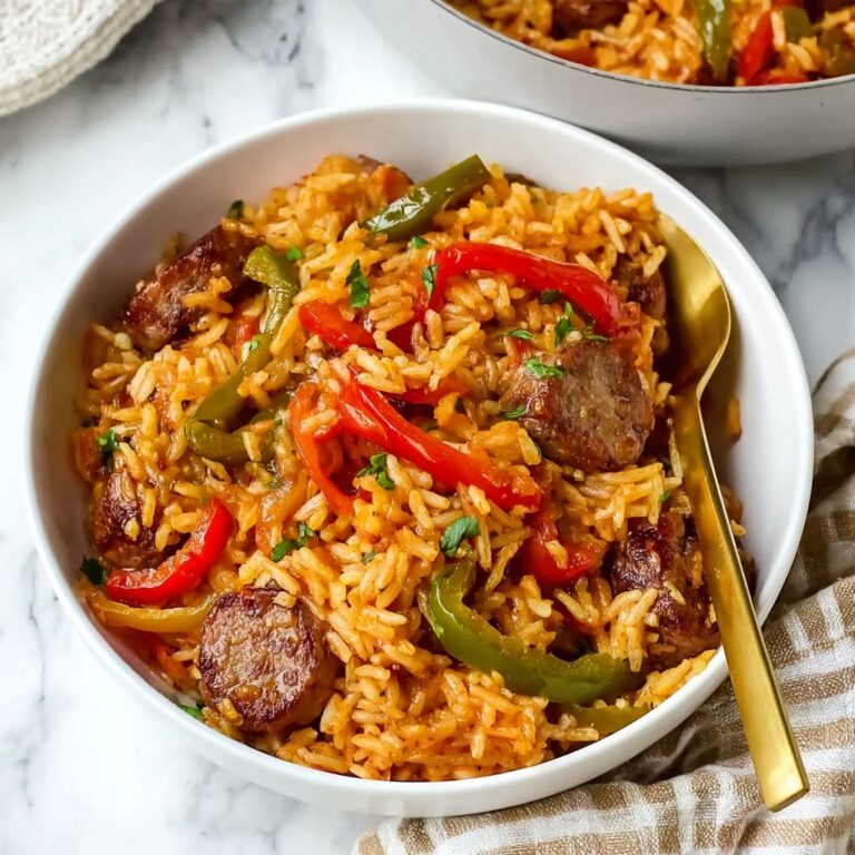 Smoked Sausage and Peppers with Rice Recipe