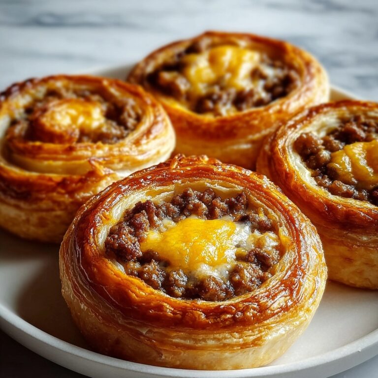 Sausage and Cheddar Crescent Roll Pinwheels Recipe