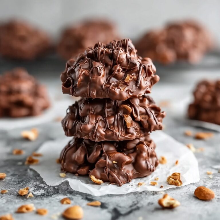 No-Bake Chocolate Peanut Butter Haystack Cookies Recipe