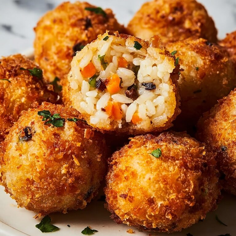 Creamy Mushroom and Gruyère Arancini with Marinara Dipping Sauce Recipe
