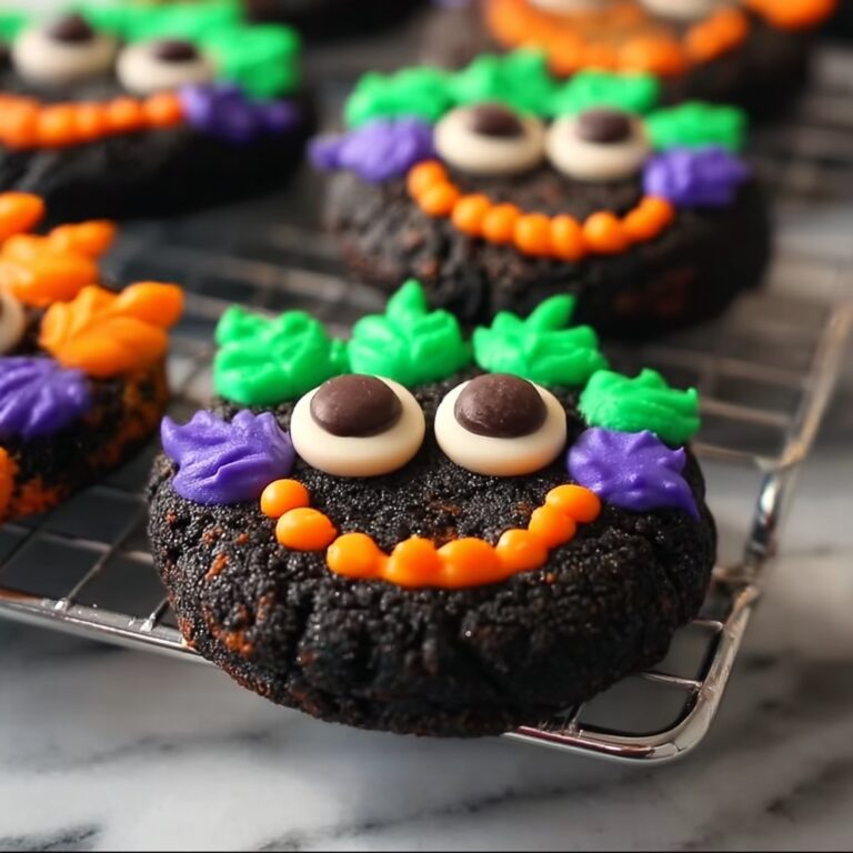 Halloween Black Cocoa M&M Cookies Recipe