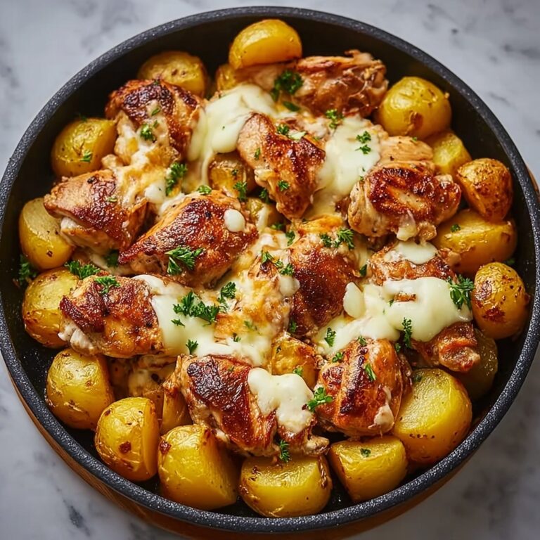 Garlic Parmesan Chicken and Potatoes (One-Pan Dinner) Recipe