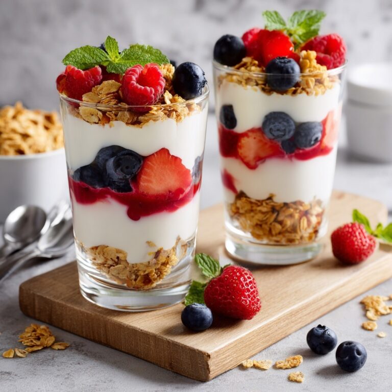 Berry Parfait with Yogurt and Granola Recipe
