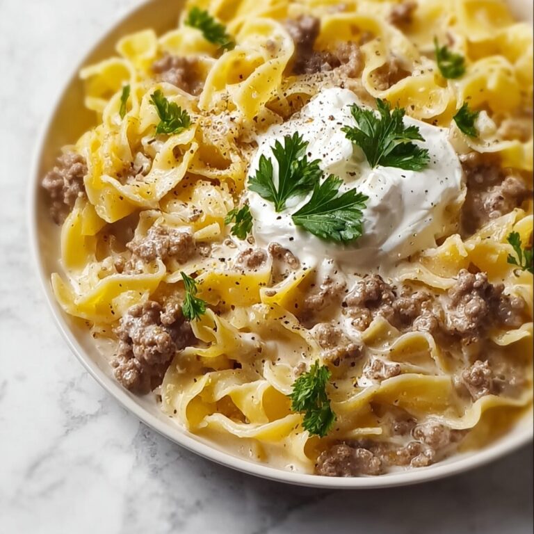 Sour Cream Beef Noodle Casserole Recipe