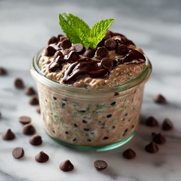 Mint Chocolate Chip Overnight Oats Recipe