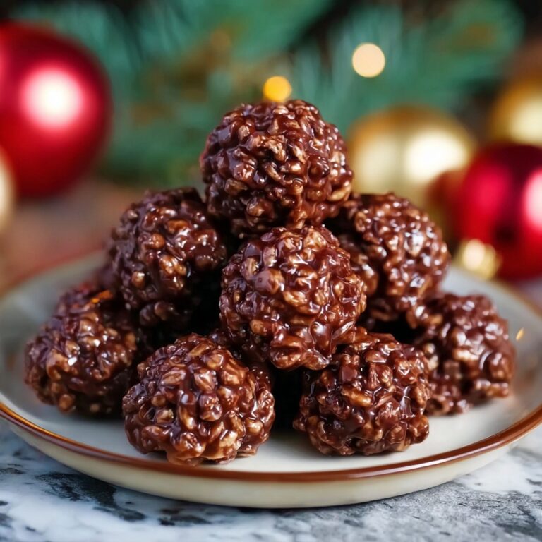 Christmas Chocolate Rice Krispie Balls Recipe