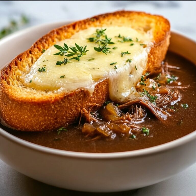 Savory Short Rib French Onion Soup with Gruyère Toast Recipe