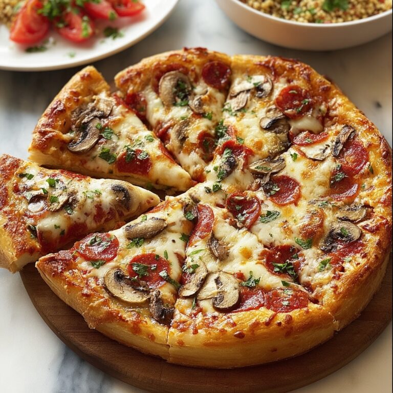 Homemade Classic Pizza with Custom Toppings Recipe