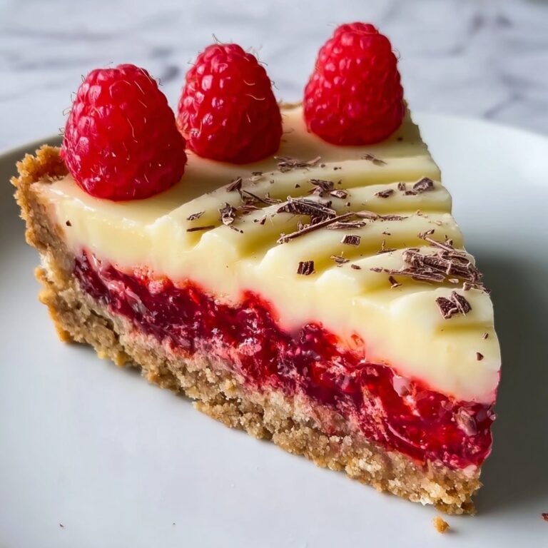 Vegan White Chocolate Raspberry Tart Recipe