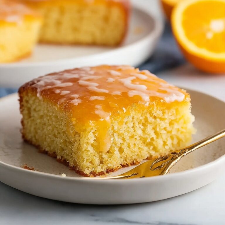 Orange Jello Cake With Orange Glaze Recipe