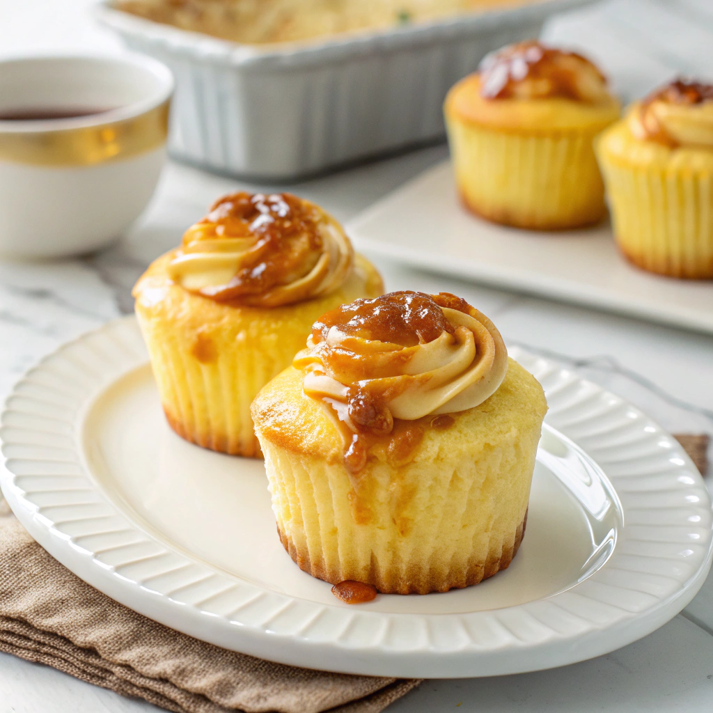 Velvety Caramel Flan Muffins Recipe - Recipe Image
