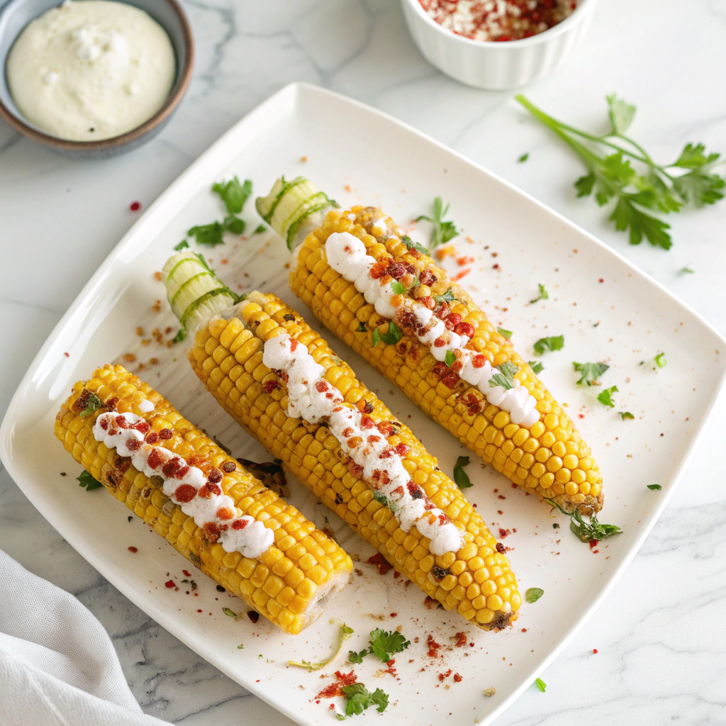 Cheesy Garlic Butter Corn on the Cob Recipe - Recipe Image