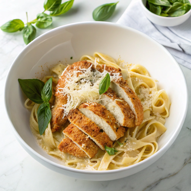 Southern Style Creamy Parmesan Chicken Pasta Recipe
