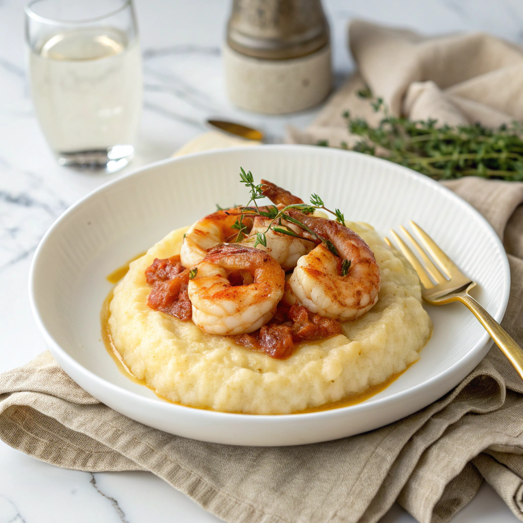 Spicy Southern Shrimp + Grits: An Amazing Ultimate Recipe - Recipe Image