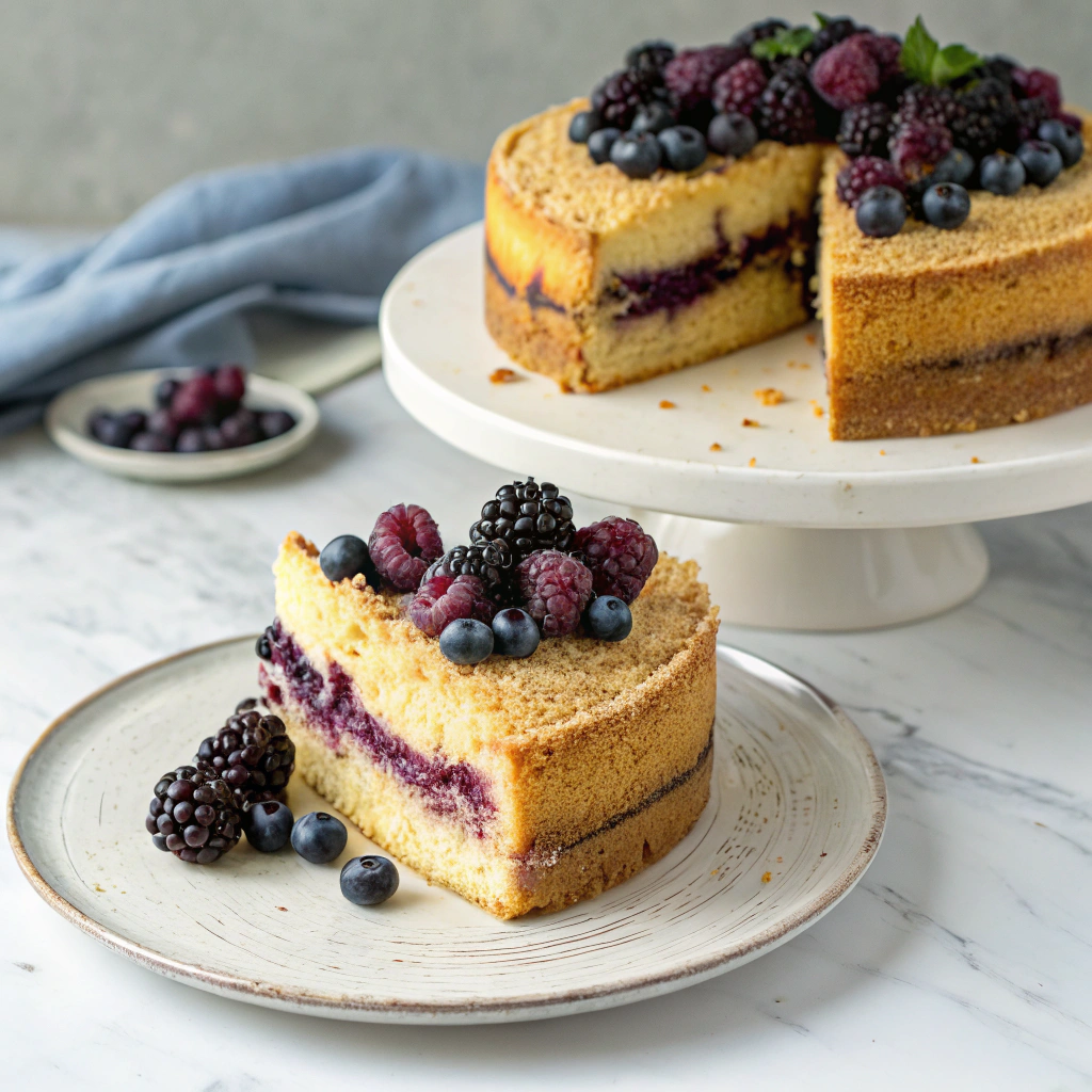 Blueberry Cream Cheese Coffee Cake Recipe - Recipe Image
