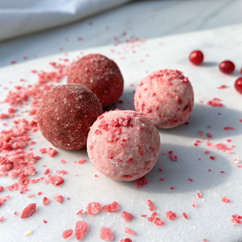 Healthy Strawberry Protein Balls Recipe - Recipe Image