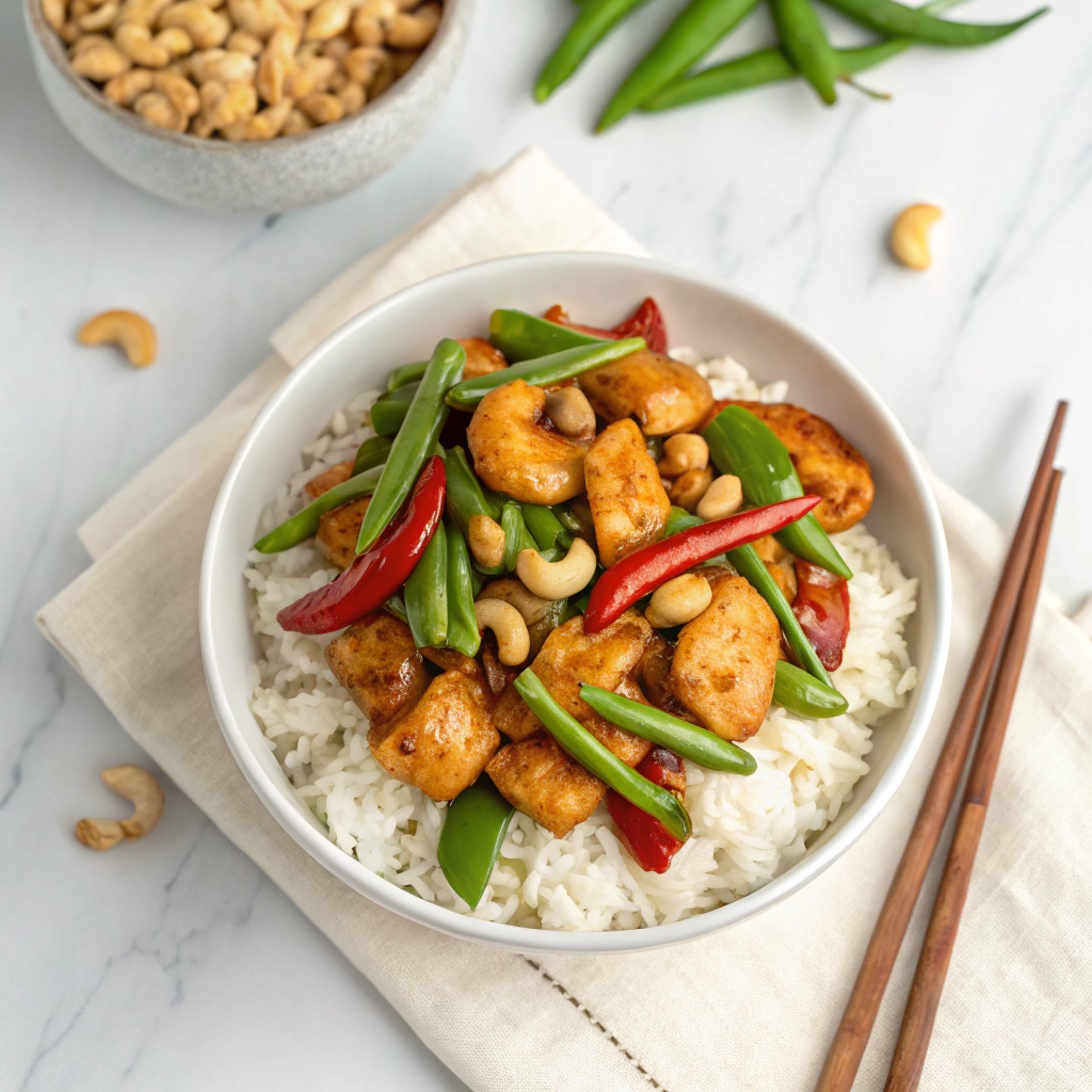 Cashew Chicken Stir-Fry Recipe - Recipe Image