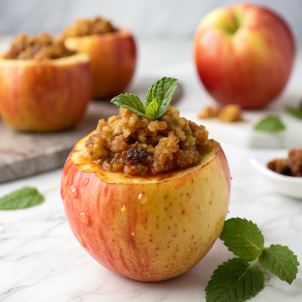Cheesecake-Stuffed Baked Apples Recipe - Recipe Image