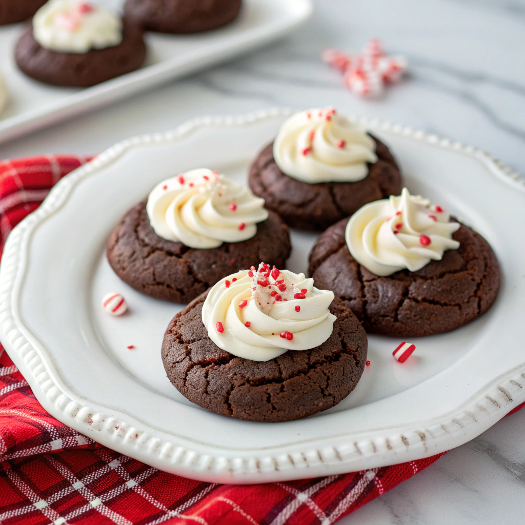 Hot Cocoa Peppermint Cookies Recipe - Recipe Image