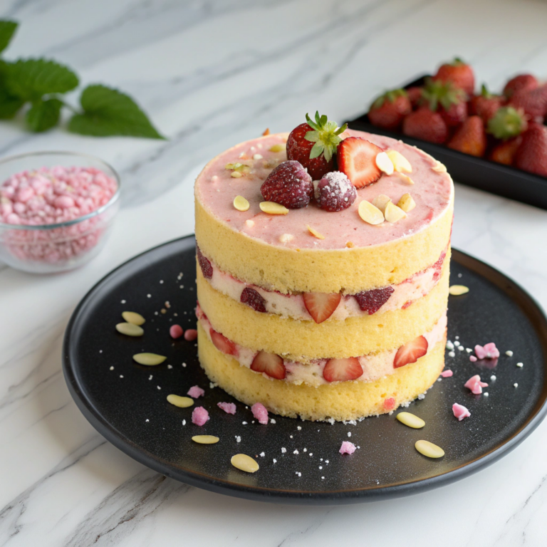 Strawberry Seismic Cake Recipe
