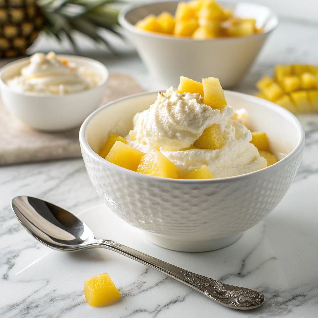 Hawaiian Pineapple Coconut Fluff: Irresistible Tropical Treat Recipe - Recipe Image