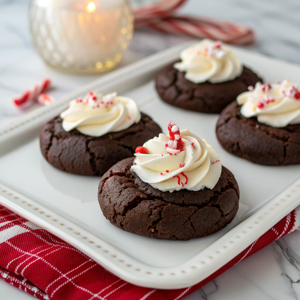 Hot Cocoa Peppermint Cookies Recipe - Recipe Image